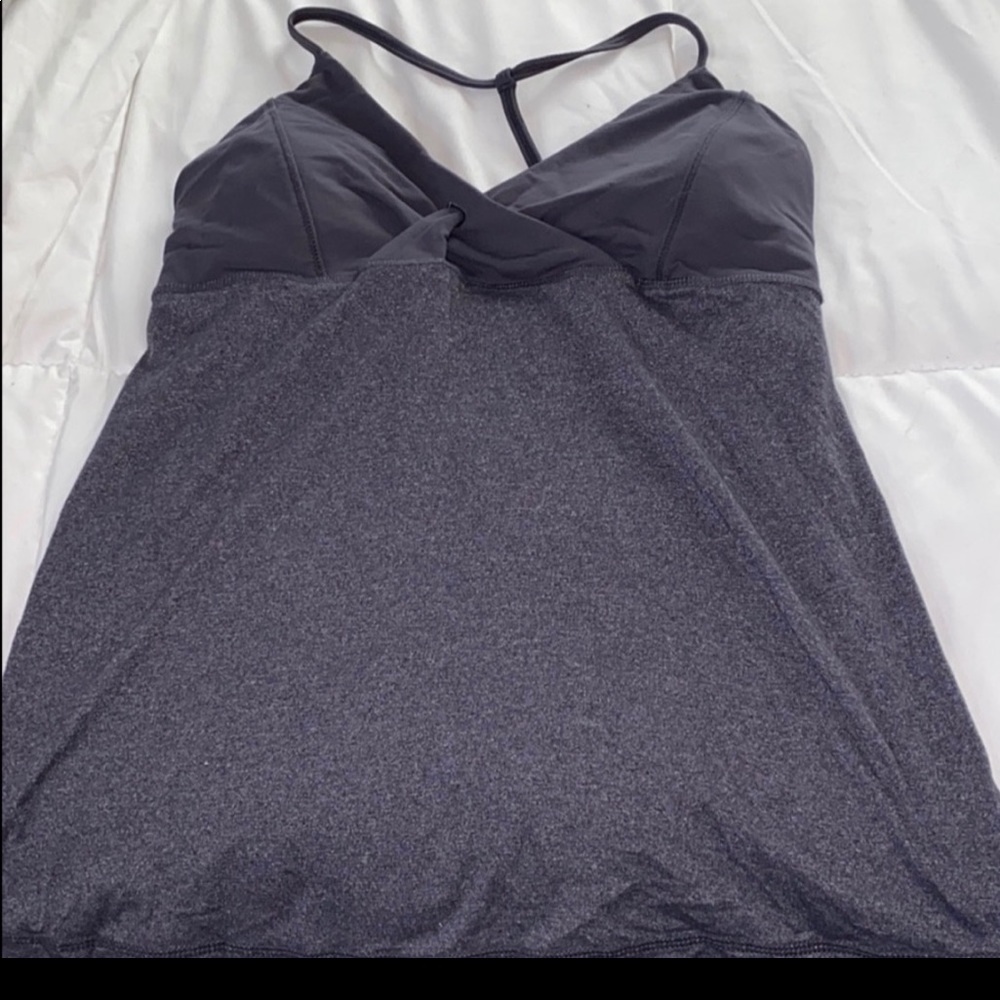 gray  lululemon work out tanktop
